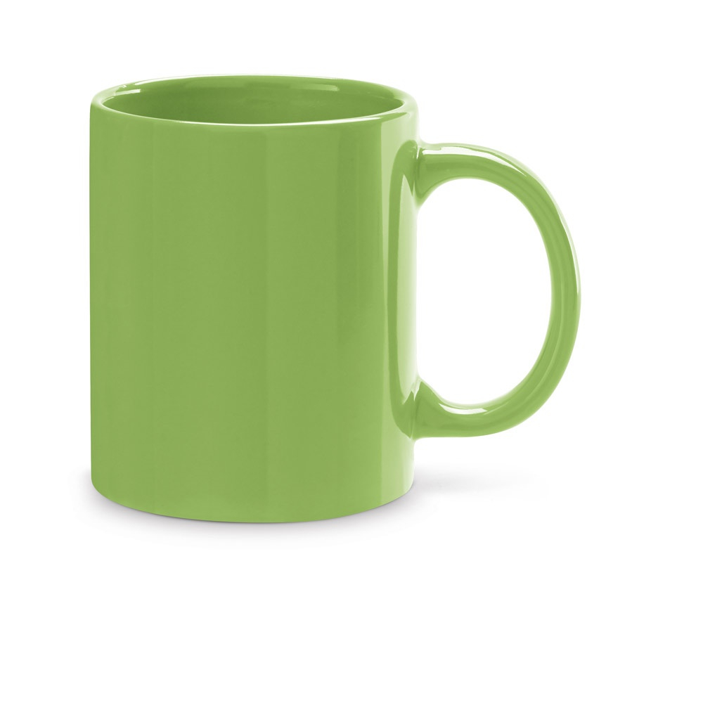 Mug promotionnel coloré en céramique 350 ml BARINE Vert clair
